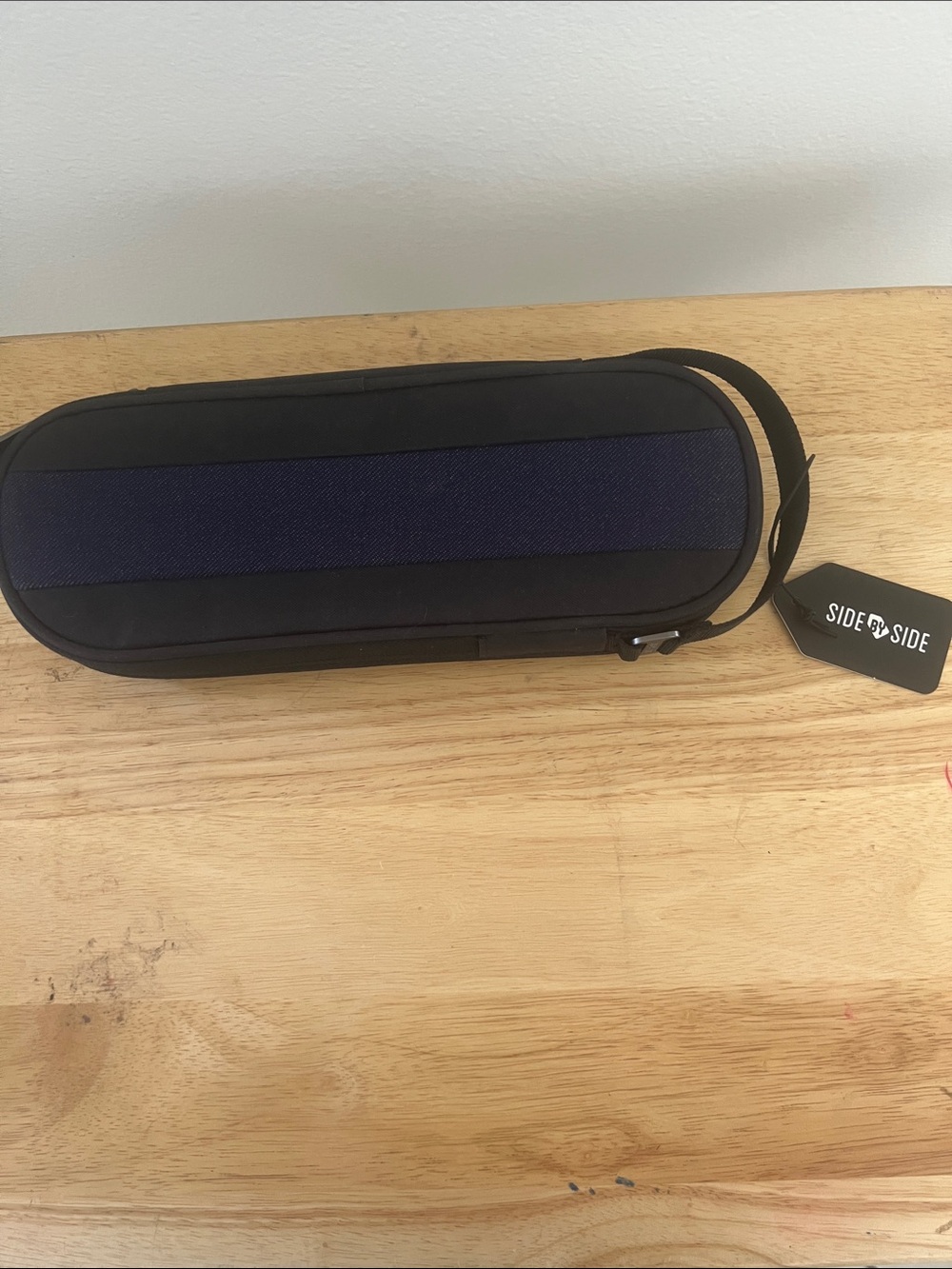 Black & Navy Portable Electronics Case